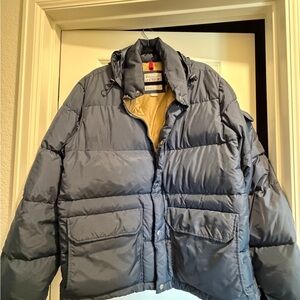 J. Crew Men's Blue Puffer Jacket